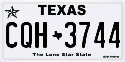 TX license plate CQH3744