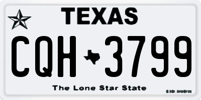 TX license plate CQH3799