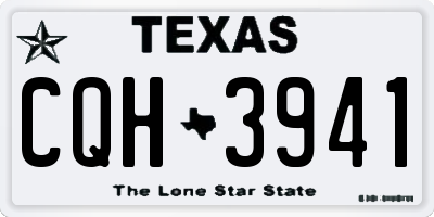 TX license plate CQH3941