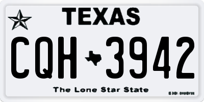 TX license plate CQH3942