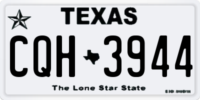 TX license plate CQH3944