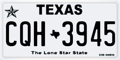 TX license plate CQH3945