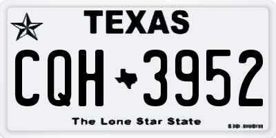 TX license plate CQH3952