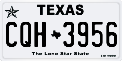 TX license plate CQH3956