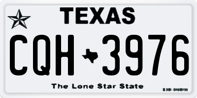 TX license plate CQH3976