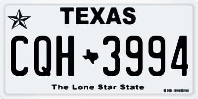 TX license plate CQH3994