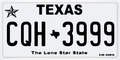 TX license plate CQH3999