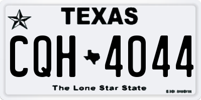 TX license plate CQH4044