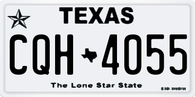 TX license plate CQH4055