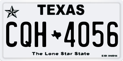 TX license plate CQH4056