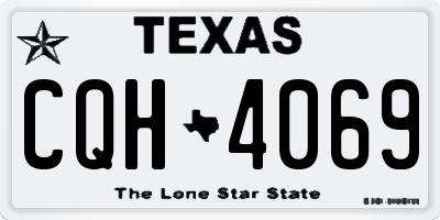 TX license plate CQH4069