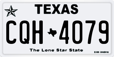 TX license plate CQH4079