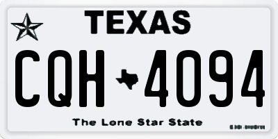 TX license plate CQH4094