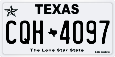 TX license plate CQH4097