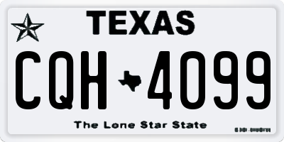 TX license plate CQH4099
