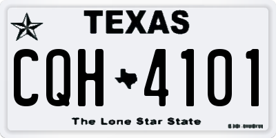 TX license plate CQH4101