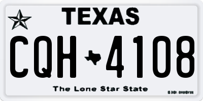TX license plate CQH4108