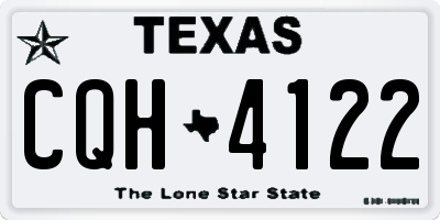 TX license plate CQH4122