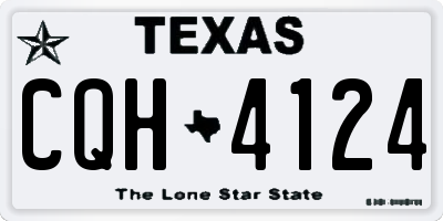 TX license plate CQH4124