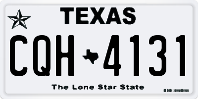 TX license plate CQH4131