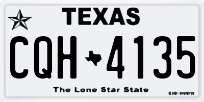 TX license plate CQH4135