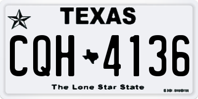 TX license plate CQH4136