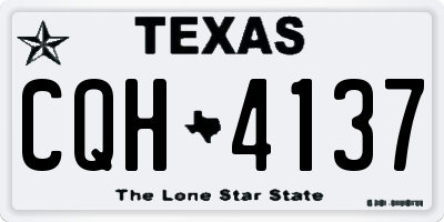 TX license plate CQH4137