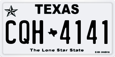 TX license plate CQH4141