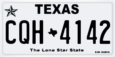 TX license plate CQH4142