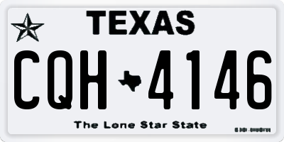 TX license plate CQH4146