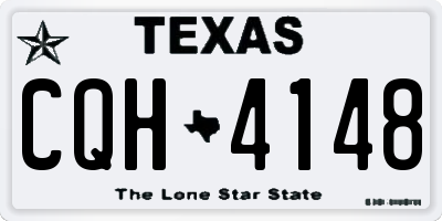 TX license plate CQH4148