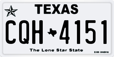 TX license plate CQH4151