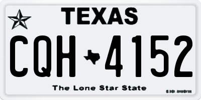 TX license plate CQH4152