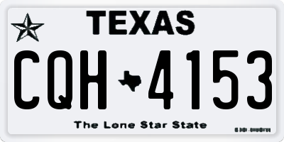 TX license plate CQH4153
