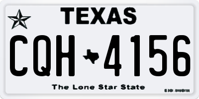 TX license plate CQH4156