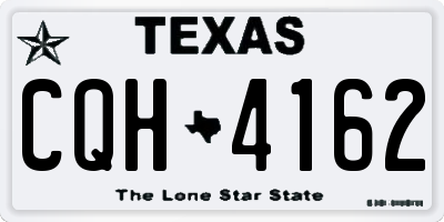 TX license plate CQH4162