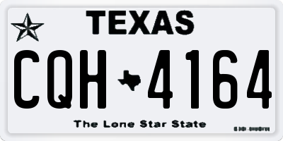 TX license plate CQH4164