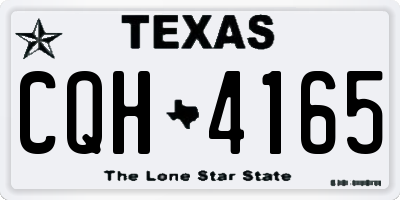 TX license plate CQH4165