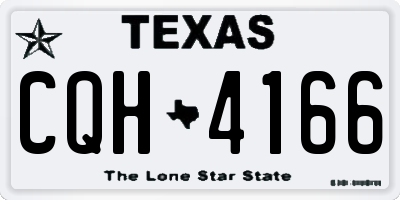 TX license plate CQH4166