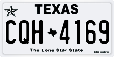 TX license plate CQH4169