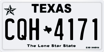 TX license plate CQH4171