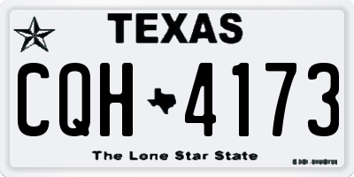 TX license plate CQH4173