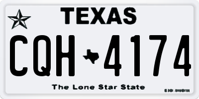 TX license plate CQH4174