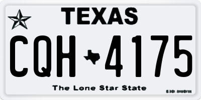 TX license plate CQH4175