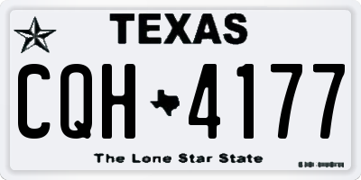TX license plate CQH4177