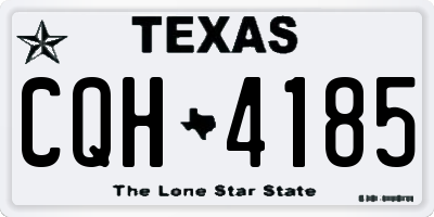 TX license plate CQH4185