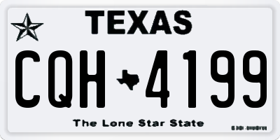 TX license plate CQH4199