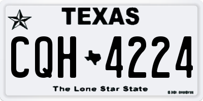 TX license plate CQH4224