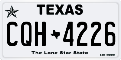 TX license plate CQH4226