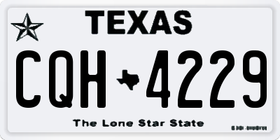 TX license plate CQH4229